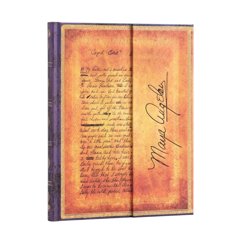 Hardcover Notizbuch Angelou, Ich weiß, warum der gefangene Vogel singt Ultra Liniert