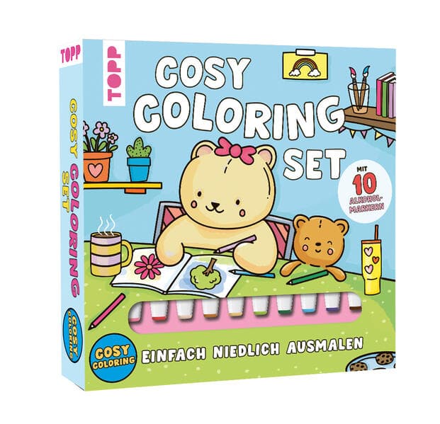 Cosy Coloring Ausmalset - Einfach niedlich ausmalen