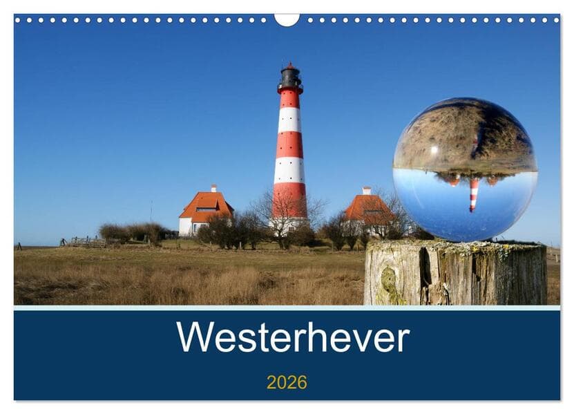 Westerhever (Wandkalender 2026 DIN A3 quer), CALVENDO Monatskalender