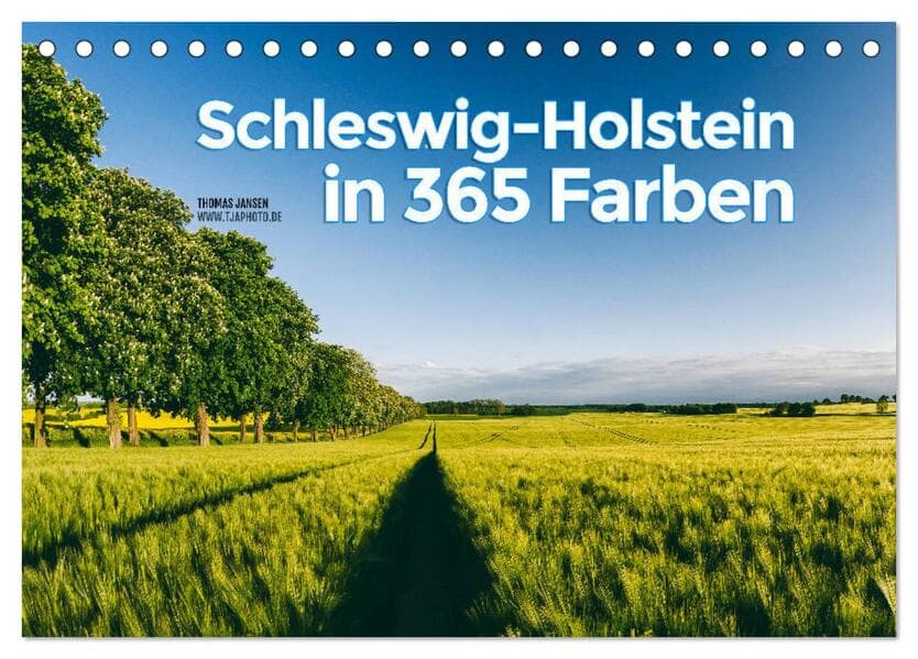 Schleswig-Holstein in 365 Farben (Tischkalender 2026 DIN A5 quer), CALVENDO Monatskalender