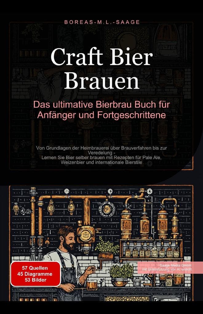 Craft Bier Brauen: Das ultimative Bierbrau Buch für Anfänger und Fortgeschrittene