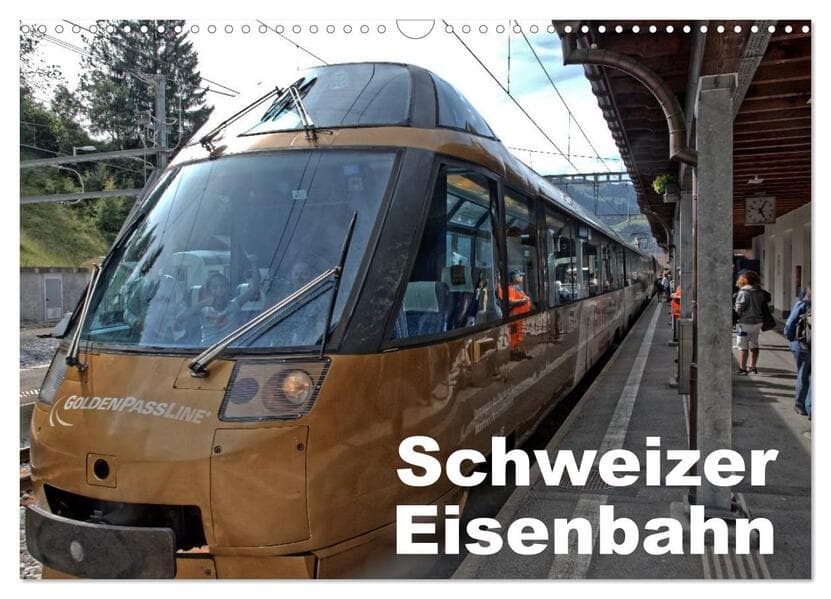 Schweizer Eisenbahn (Wandkalender 2026 DIN A3 quer), CALVENDO Monatskalender