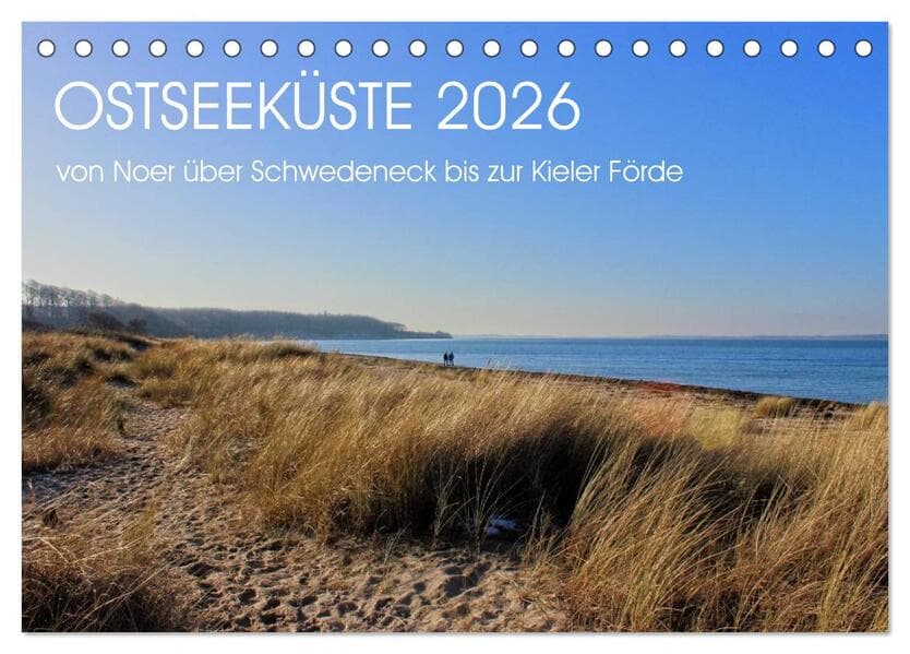 Ostseeküste 2026 (Tischkalender 2026 DIN A5 quer), CALVENDO Monatskalender
