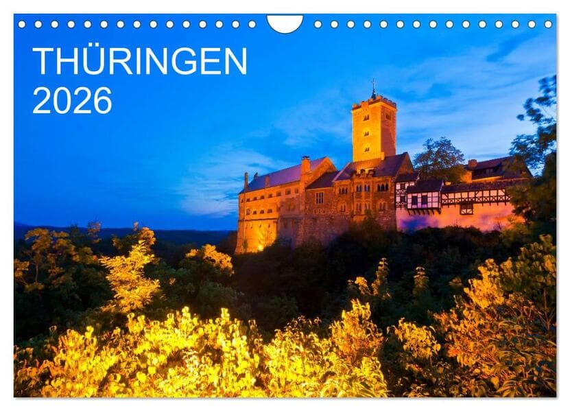 THÜRINGEN 2026 (Wandkalender 2026 DIN A4 quer), CALVENDO Monatskalender