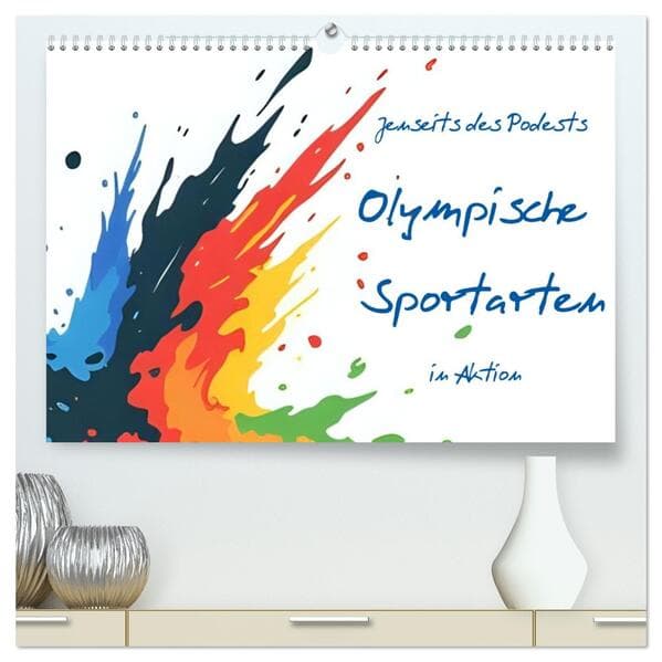 Jenseits des Podests - Olympische Sportarten in Aktion (hochwertiger Premium Wandkalender 2026 DIN A2 quer), Kunstdruck in Hochglanz