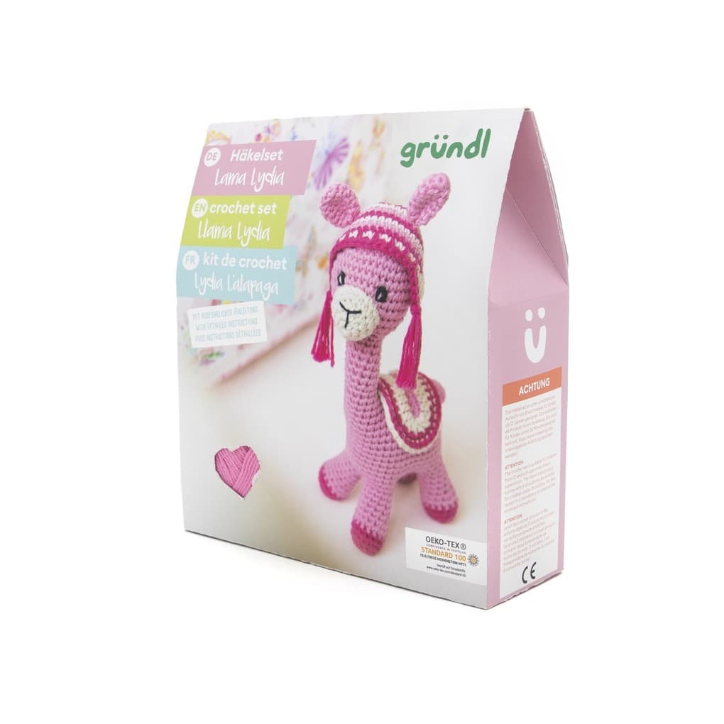 gründl Häkeltier Lama Lydia, Nähset, Häkelset