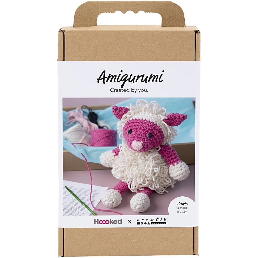 Creativ Company Kreativ Set Amigurumi, Schaf, Pink, Creme