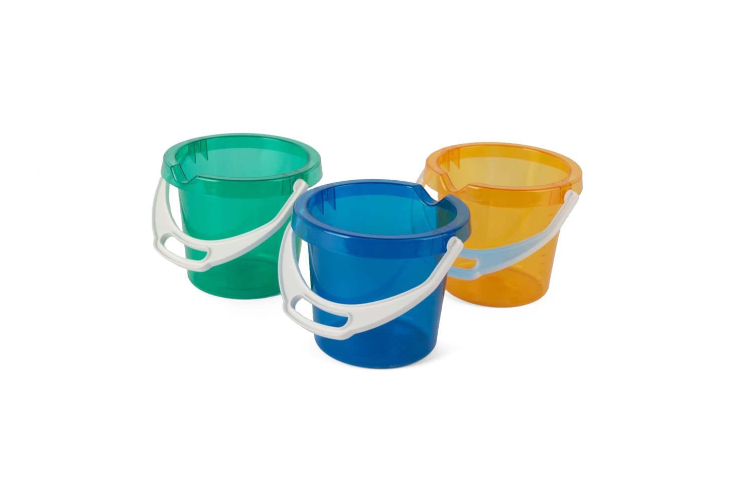 Transparent Eimer mit Tülle 1,2 l