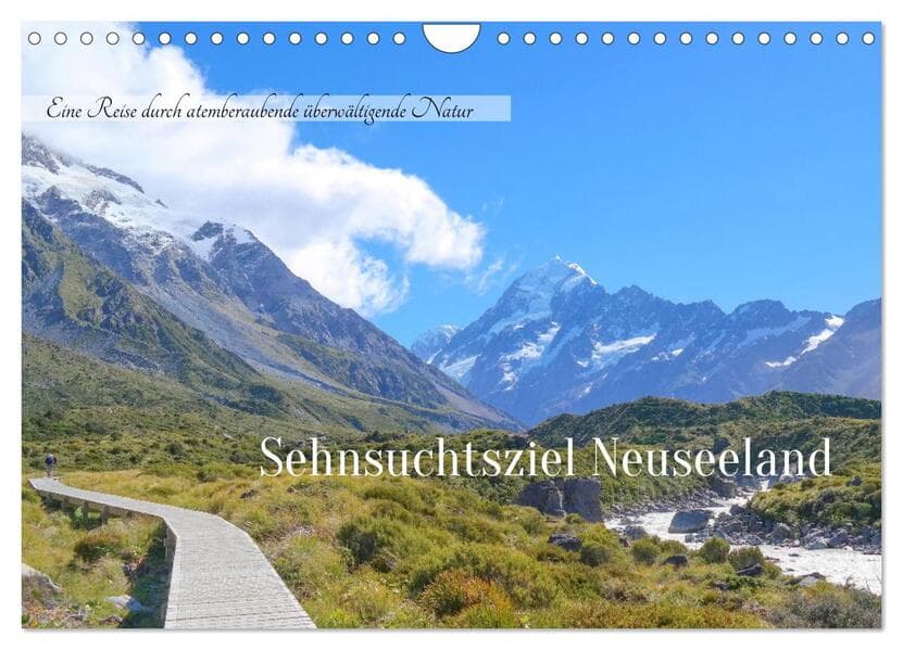 Sehnsuchtsziel Neuseeland (Wandkalender 2026 DIN A4 quer), CALVENDO Monatskalender