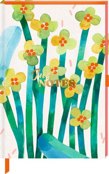 Notizbuch DIN A5 - Just Notes (Little yellow Flowers)