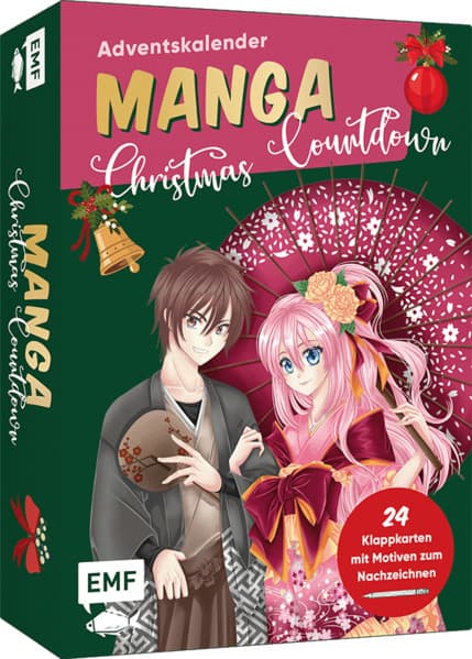 Adventskalender-Kartenset: Manga Christmas Countdown