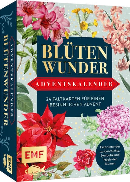 Adventskalender-Kartenset: Blütenwunder