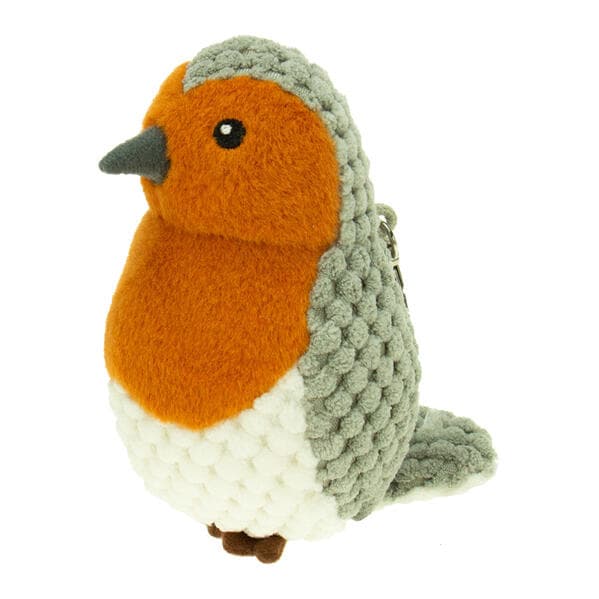 TRÖTSCH - Unsere Vogelwelt Plüsch-Rotkehlchen 12 cm mit Karabiner