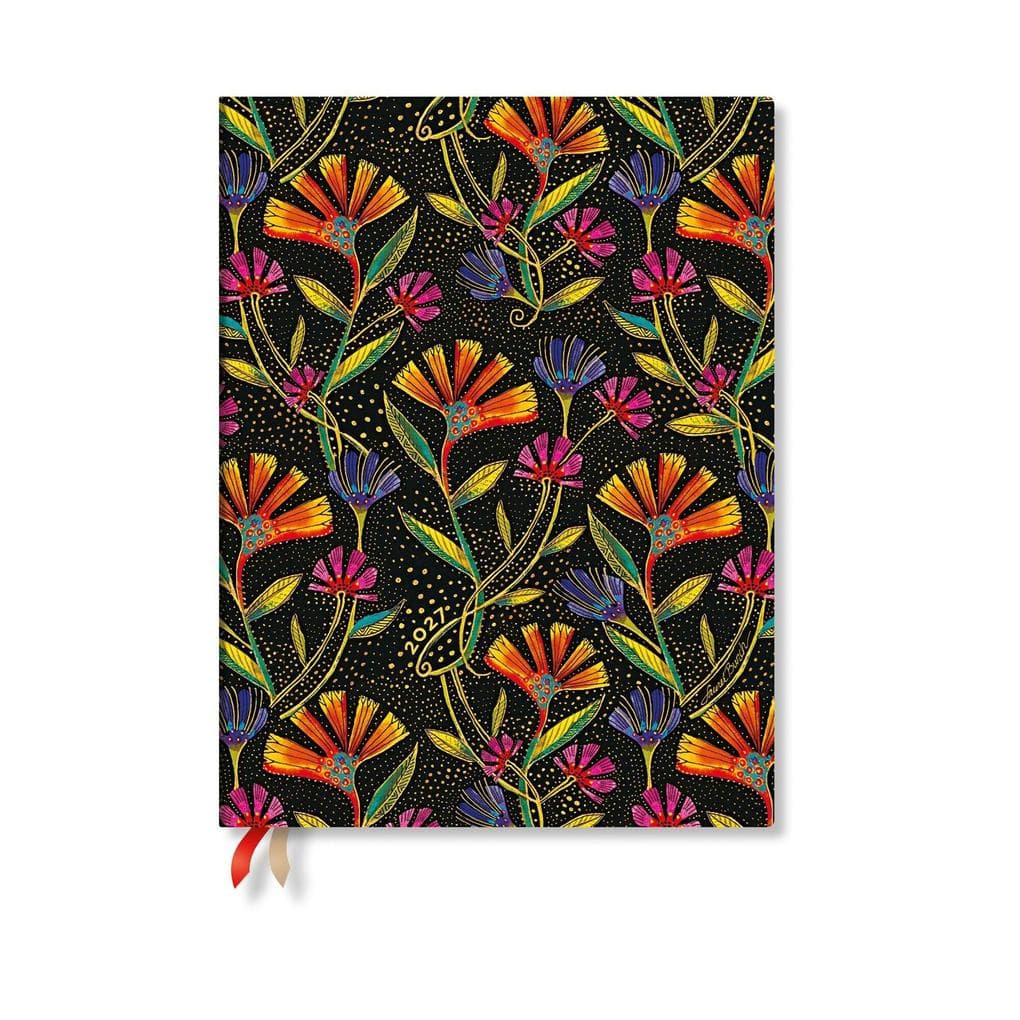 2027 Wild Flowers Ultra Vertical Softcover 12-Month Weekly Planner, 176pg, 100gsm by Paperblanks (Playful Creations)