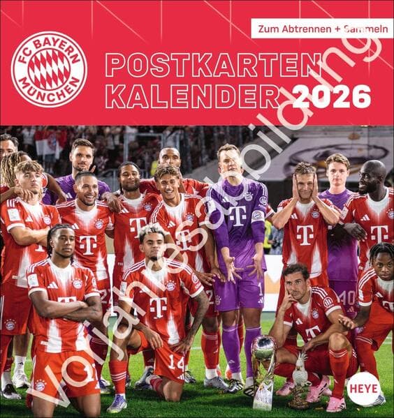 FC Bayern München Postkartenkalender 2027