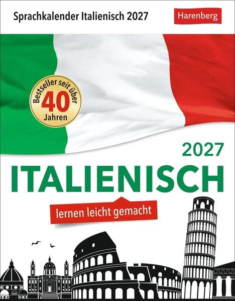 Italienisch Sprachkalender 2027 - Italienisch lernen leicht gemacht - Tagesabreißkalender