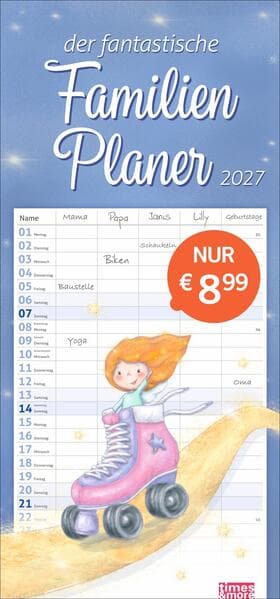 times&more Zauberwesen Familienplaner 2027