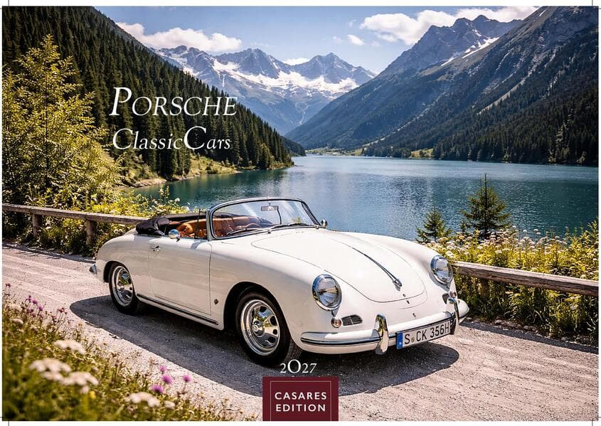 Porsche Classic Cars Kalender 2027 - Wandkalender | Fotokalender Oldtimer 24x35cm - Porsche Oldtimer - Zeitloser klassischer Luxus.