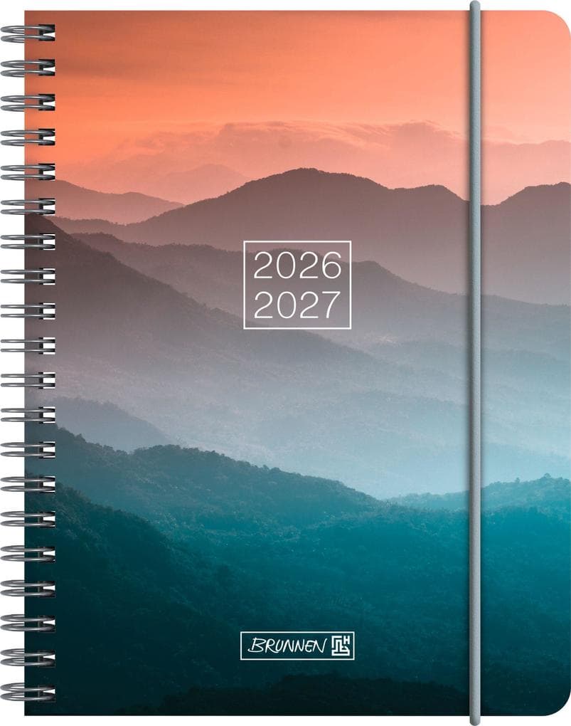 Schülerkalender 2026/2027 "Misty Sunset" | A6, Kunststoff