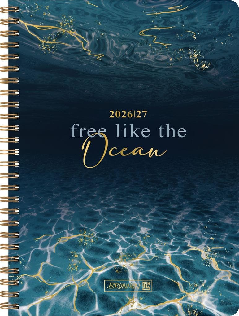 Schülerkalender Style 2026/2027 "Ocean" | A5, Kunststoff