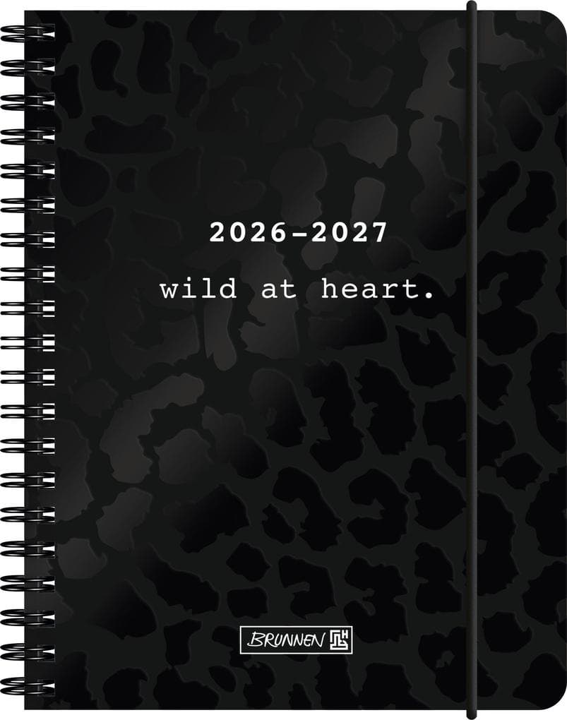 Schülerkalender 2026/2027 "BLACK" | A6, Papier