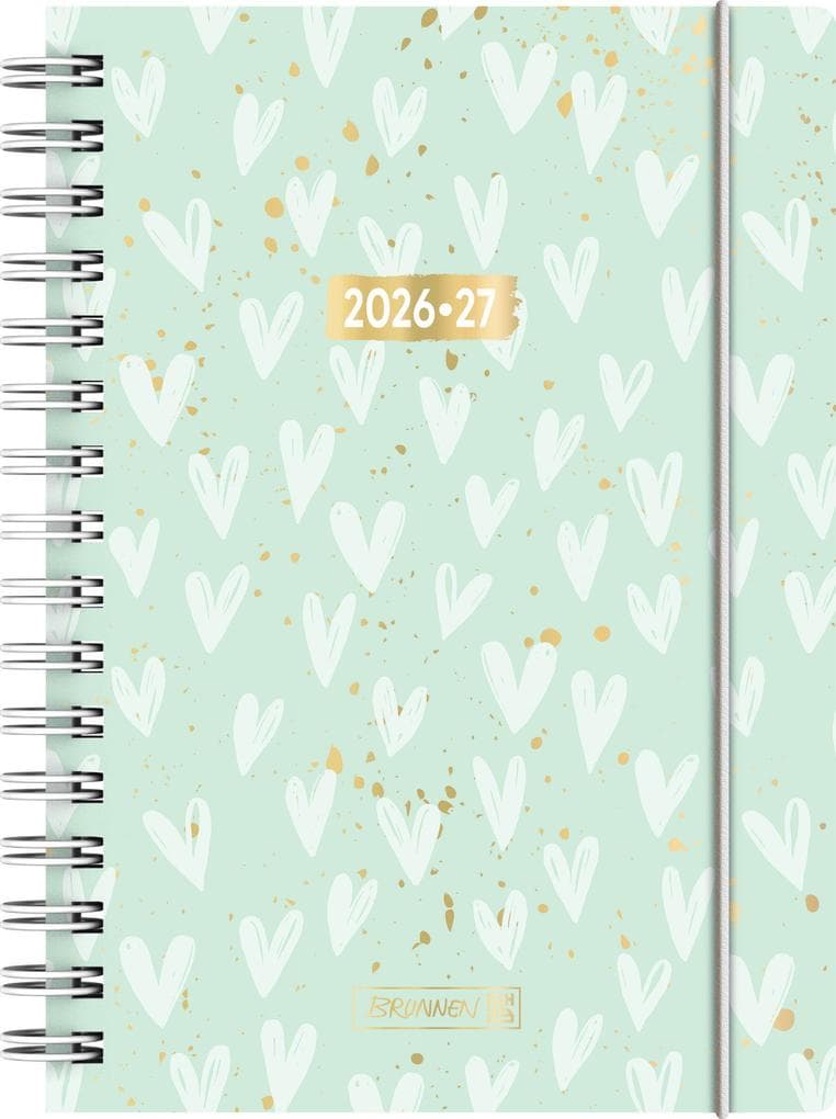Schülerkalender 2026/2027 "Hearts" | A5, Kunststoff