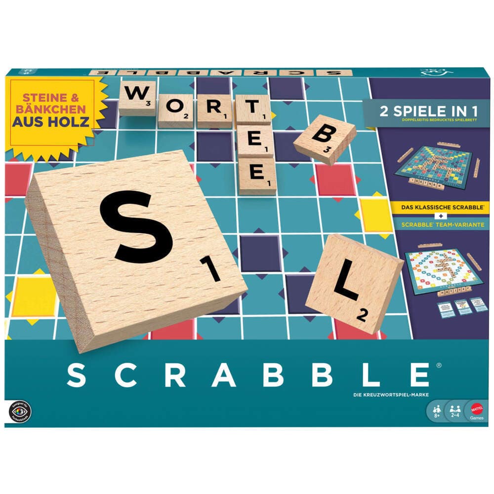 Scrabble Original Holz 2 in 1
