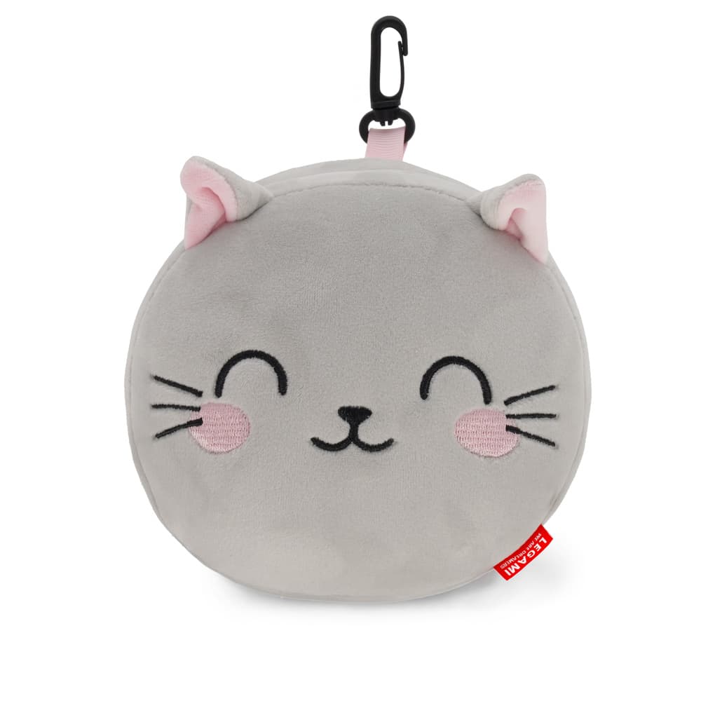 My Travel Buddy - Travel Pillow With Sleep Mask - Kitty