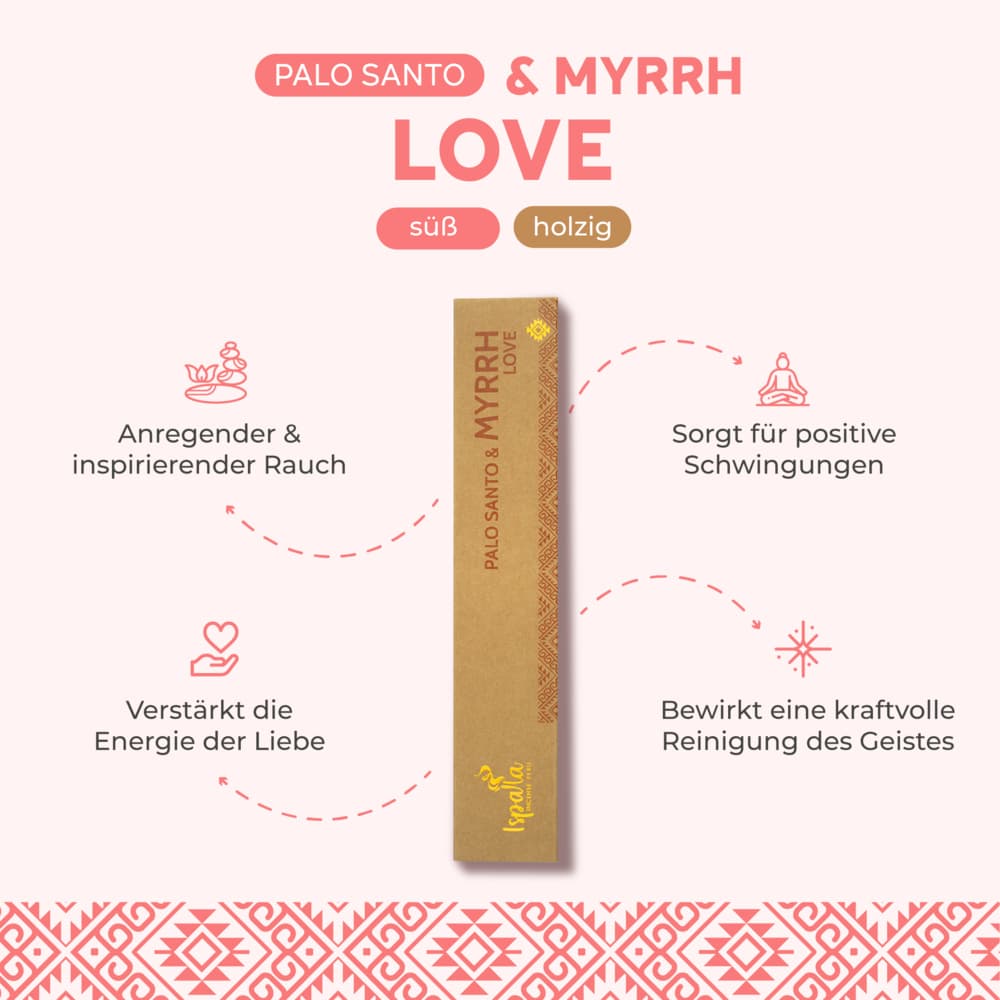 Palo Santo & Myrrhe Räucherstäbchen