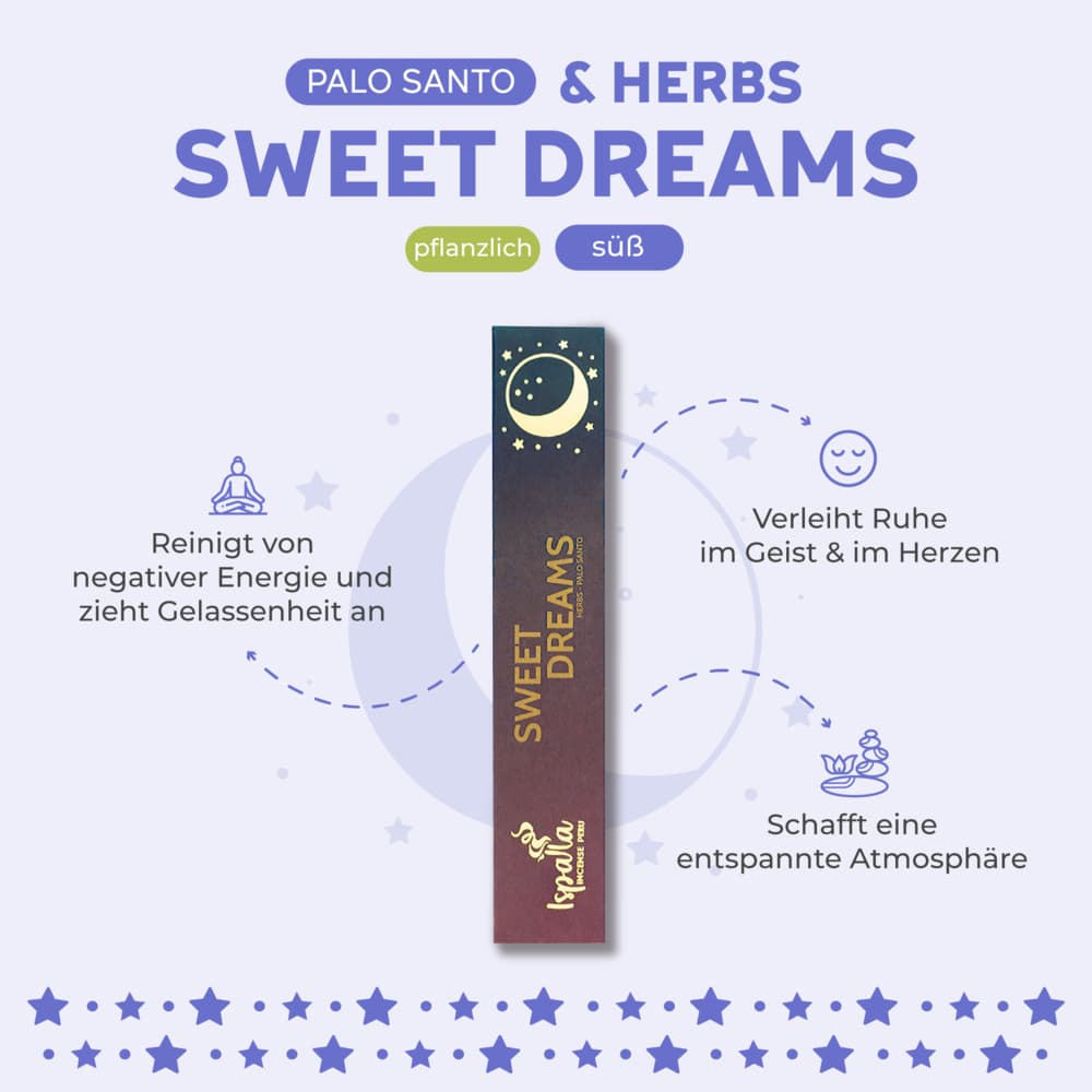 Palo Santo Sweet Dreams Räucherstäbchen