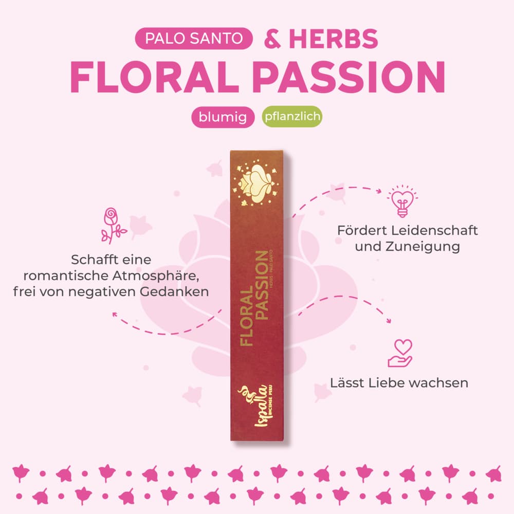Palo Santo Floral Passion Räucherstäbchen