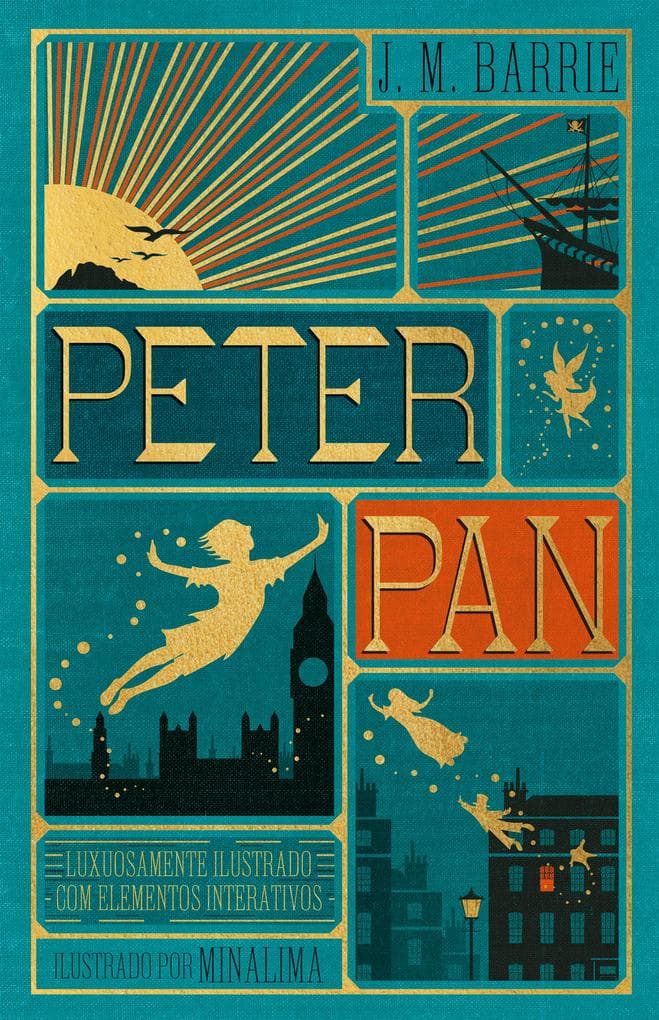 Peter Pan - Edição de luxo ilustrada e com elementos interativos do estúdio MinaLima