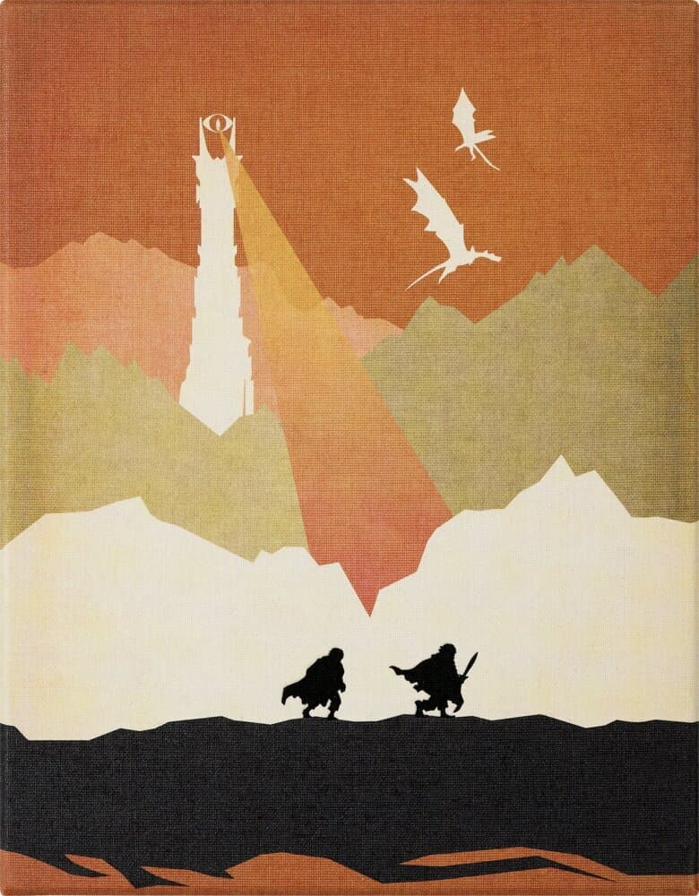 Moleskine Der Herr der Ringe Thematische Box, Notizbuch L/A5, liniert, fester Einband, Cahier L/A5, liniert, weicher Einband, 2 Limitierte Herr der Ringe Blackwing X Moleskine Graphitstifte, Wiederverwendbare Thematische Box