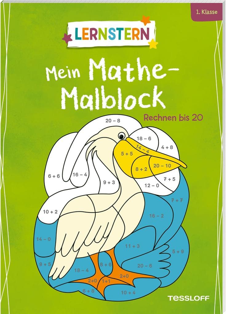 LERNSTERN. Mein Mathe-Malblock. Rechnen bis 20