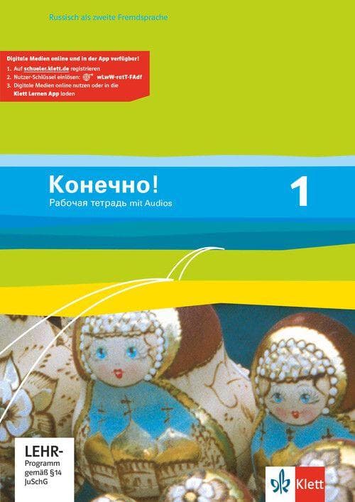 Konetschno! Band 1. Russisch als 2. Fremdsprache. Arbeitsheft