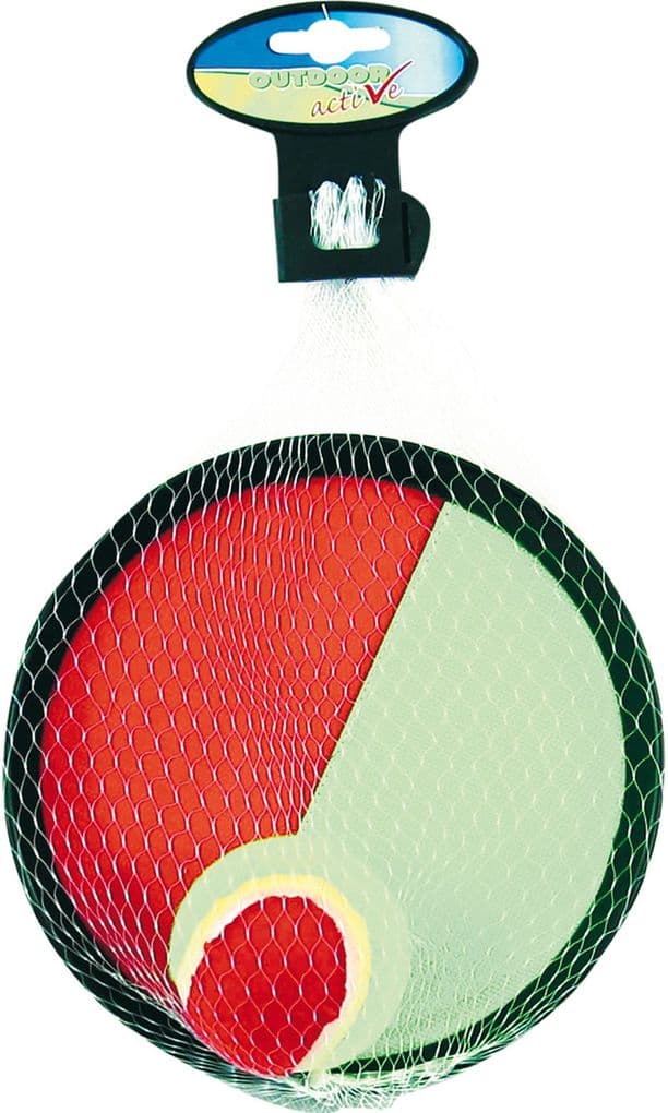 Outdoor active Catchballspiel mit Klett, # 19 cm