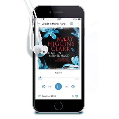 Mit der tolino app all Ihre Hörbücher immer dabei