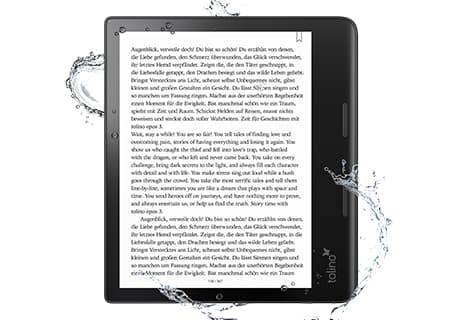 tolino epos 3: Wasserschutz für gemütliche eBook-Lesestunden in der Badewanne